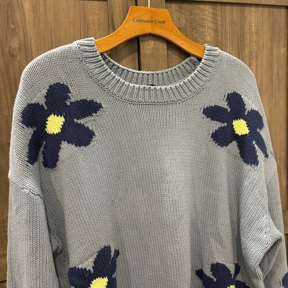 RAILS XXL Zoey Daisey Knit Flower Print Pullover Sweater - Picture 6 of 12